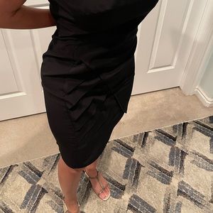 Vintage Mila Schön Elegant Silk Black Dress 👗